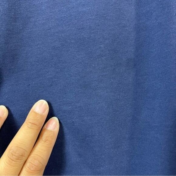 Women's Nike Dri-Fit Scoop Neck Navy Medium Athletic Top - Picture 5 of 6